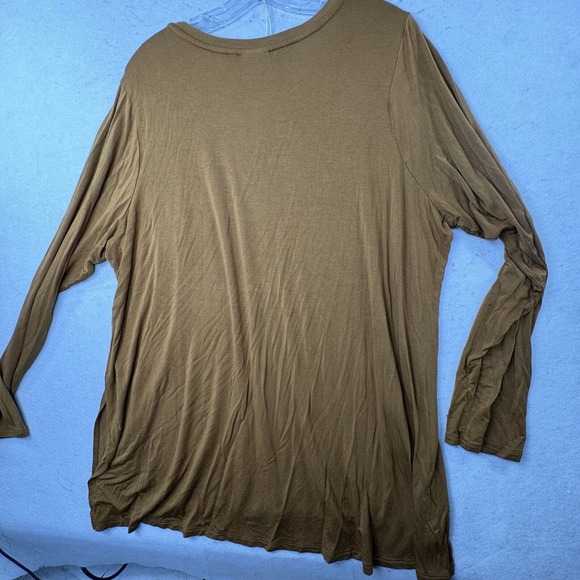 LOGO Lori Goldstein Soft Jersey Knit Women’s Plus Size 2X Tunic Top Side Slits - Picture 1 of 9